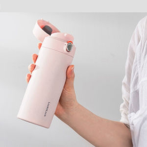 Bình giữ nhiệt LocknLock 500ml Feather Light One Touch Tumbler LHC3257 - Hàng chính hãng mở nắp một chạm chất liệu thép không gỉ - JoyMall