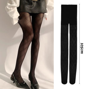 【♡Lovely girls house♡】Black Mesh Socks for Women Breathable Long Elastic Thin Silk Stocking Tights Stockings