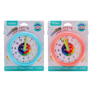 Children Early Learning Clock 5Inch Educational Clock Telling Time Teaching Clock With Moveable Hand For Classroom Home