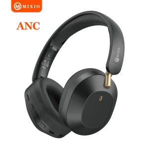 MIXIO MH-20 ANC Bluetooth Headphones with Mic Hi-Res Hybrid Headset with Noise Cancelling Wireless Headphone Over-the-EAR