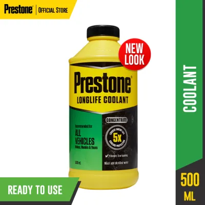 PRESTONE Radiator Coolant Concentrate 500mL for CAR. Prevents rust corrosion & overheating w/ 5X superior cooling