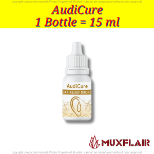 AudiCure Ear Drop l Clear Earwax l Soothe Pain l Boost Hearing l  Fast-Acting & Safe for Healthy Ears l 1 Bottle - 15 ml