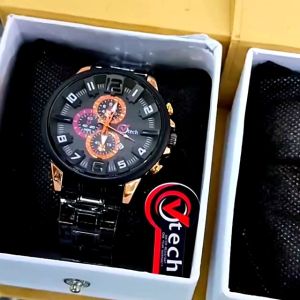 Jam Tangan Pria V Tech Rantai Stainless Steel | FITUR Tanggal Aktif Jam Tangan Kasual Pria ANTI Air COD Water Resistace / Jam Tangan Murah / Jam Tangan Original Pria V Tech Jam Tangan Pria Quart Analog