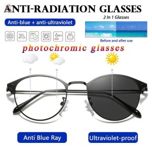 Kacamata Photocromic Korea Anti Radiasi 2 In 1 Potokromik Photochromic