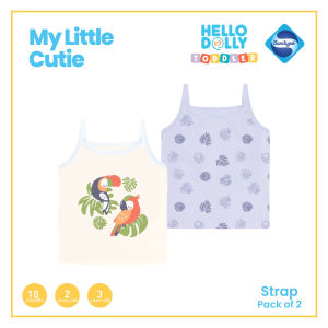 Hello Dolly Toddler Wear Sanitized - 2 pcs Strap kids for Girls (MY LITTLE CUTIE) Kids Clothes for Girls