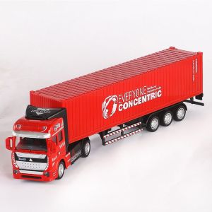 MNTT Nhựa Đồ chơi phương tiện vận tải Hợp kim Mô hình xe đồ chơi Đồ chơi xe tải lớn Thú vị Đồ chơi xe tải vận chuyển container Quà sinh nhật