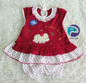 Setelan Dress Baby Planet Kidz Elephant Lengan Pendek - Planet Kids (Planet Kid)