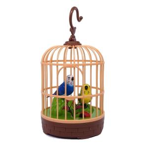 Điện Tử Chirping Bird Trong Lồng Cho Trẻ Em Bé Làm Dịu Và Nhẹ Nhàng Nhà trang trí văn phòng Birdcage đồ chơi cho vẹt