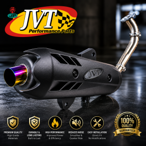 JVT Taiwan Racing Exhaust Pipe V3 Game Changer V2 for Honda Click FI V3 NMAX V2 V3 Aerox V2 Mio 110 125 PCX 150 160 Muffler Tambutso High Performance Loud Sound Upgrade.