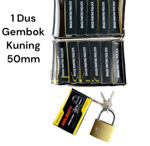 PROMO Gembok kuningan 50mm / Gembok Loker/Gembok Lemari Terlaris Termurah Harga per Lusin 12 pcs
