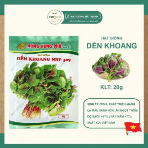 [EcoSeeds] Combo 2 Gói Hạt Giống Rau Dền Khoang - Phát Triển Mạnh Kháng Sâu Bệnh - Gói 20g