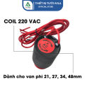 Cuộn coil van điện từ phi 27mm/34mm/48mm/60mm, Coil điện từ nguồn điện 220v/ 24v, Coil van từ IGS, Cuộn coil chống nước, cuộn điện từ cho van điện từ. 
