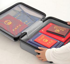 ที่จัดเก็บเอกสารกระเป๋าถุงเอกสารแบบกันน้ำHome Office Travel Security พร้อมกระเป๋าล็อคMulti-Layer เอกสารที่สามารถเตลื่อนย้ายได้ที่จัดเก็บเอกสารสำหรับเอกสารสำคัญหนังสือเดินทางและเอกสารทางกฎหมาย