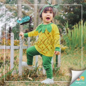 🍍baju piyama anak baju anak cowo cewe piyama bayi model nanas 3th 4th 5th 🍍