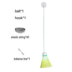 Set Badminton Trainer Training Sports Rebound Practice Badminton Aid Tool For Home Use