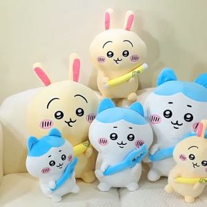 Aoduoyaya 30-50CM Chiikawa Plush Toy Cute Kawaii Cartoon Pillow Soft Sleeping Doll Animal Gift for Kids
