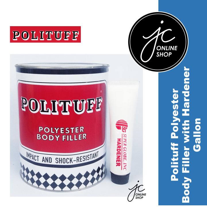 Polituff Polyester Body Filler w/ Hardener Gallon/ 4 Liter Size