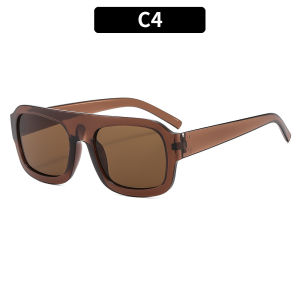 2025 Square-shaped trendy sunglasses for women stylish and versatile casual eyewear popular among internet celebrities