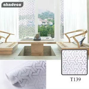 Stiker / Sticker Kaca Film Sandblast motif 3D 1034