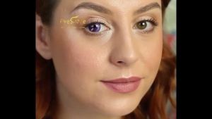 (COD)Eyeshare Halloween Purple Series Colored Contact Lenses 14.0MM Cosplay Anime Cartoon Party Purple Contact Lens