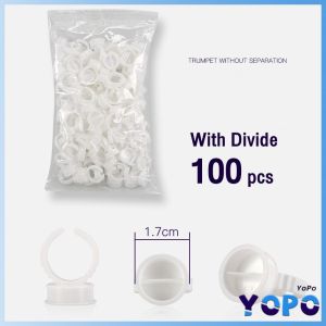 YP 100pcs Disposable Tattoo Cups for Permanent Makeup Tattoo Ink Eyebrow and Lip Pigments