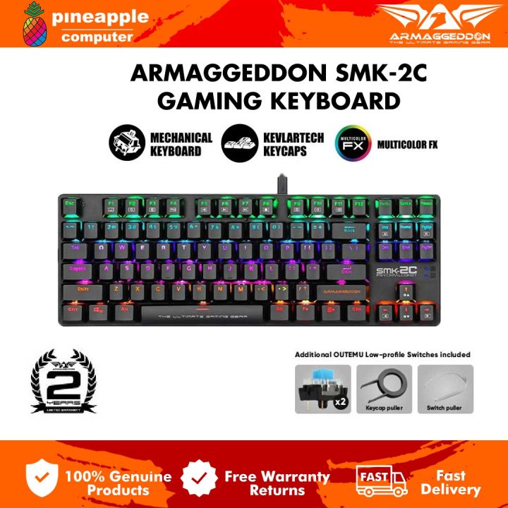 Armaggeddon SMK-2C Psychfalconet Blue Switch Mechanical Keyboard | 87 ...