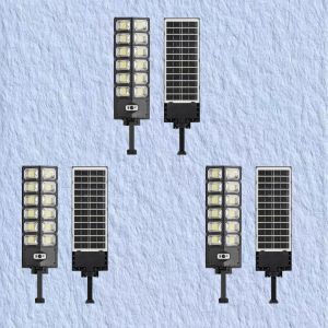 The outdoor led solar lamp lights up automatically when it gets dark Super Bright Solar Street Light 3 Modes Street Lamp Human Induction Motion Sensor Outdoor Yard Wall Lights IPX67 Waterproof