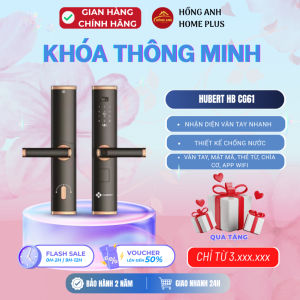 Khóa cửa thông minh Hubert HB CG61 cooper luxury khóa vân tay cao cấp tích hợp face id...