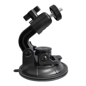 Dashcam Suction Mount with 360 Degree Rotation 1/4 Screw for Car Video Recorders and Action Cameras
