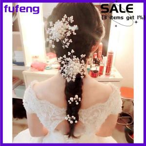 fufeng Flower Wedding Hair Pins Bridesmaid Diamante s Bridal Clips Grips