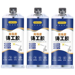 5 ชิ้น 85 กรัม กาว AB ซ่อมแซมโลหะแข็งแรง / กาวซ่อมแซมโลหะ / 2-in-1 กาว AB อุตสาหกรรม / ซีลแลนท์กันน้ำทนอุณหภูมิ / สำหรับแท่งโลหะ อลูมิเนียม เชื่อมพลาสติก