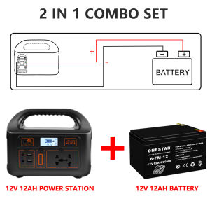 【🌏FDA certification】NSS 3-In-1 Solar Power Set Solar Generator 150W Power Station 20W Solar Panel + 12V Solar Battery