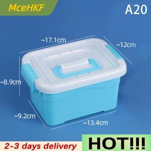 MceHKF PP Plastic Storage Box With Lid Portable Kids Toys Student Stationery Jewelry Storage Case Container Cosmetics Sorting Box
