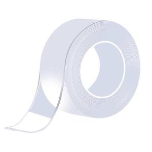 Transparent nano double-sided tape strong adhesion strong stickiness waterproof reusable easy to cut - multi length multi-purpose