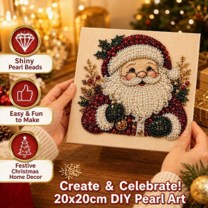 DIY Christmas Pearl Diamond Painting Art Kit 3D Mosaic Beads Art Craft Set For  Home Wall Decor Gift