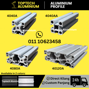 [Customized Length/Heavy-duty] Aluminium profile/conveyor/engineering 40 series (4040 A 4040 AA 4080 & 40120) table leg rack structure DIY