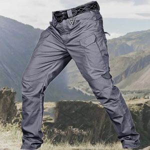 Mens Casual Tactical Pants Breathable Autumn Outdoor Hiking Military Trousers Male Waterproof Multi Pocket Cargo Pant