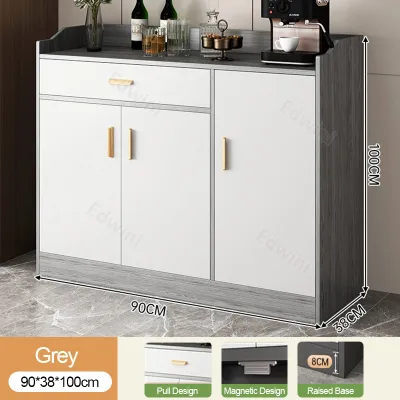 Multiple Scenes Side Cabinet Kitchen Cabinet with Drawers Nordic Style Cupboard Simple Sideboard Living Room Modern Storage Cabinet to Space Savers Balcony Storage Cabinets