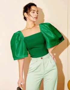 DIVINEPlain Color Modern Filipiniana Sqaureneck Top Blouse Blazer- XS to Large - xs to large - classy and elegant - premium fabric - excellent quality - fabric from abroad - premium quality - mall quality - multi way to wear - for dress skirt an