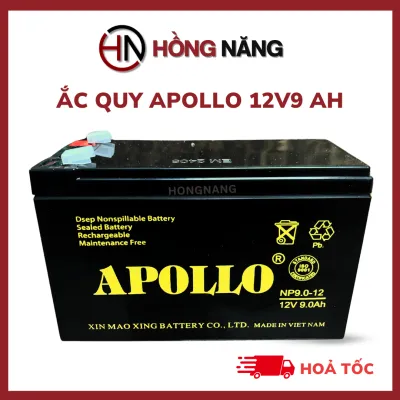 Ắc quy khô 12v9 Ah Apollo NP 9-12 lưu trữ điện UPS thiết bị chiếu sáng đồ chơi trẻ em loa kéo