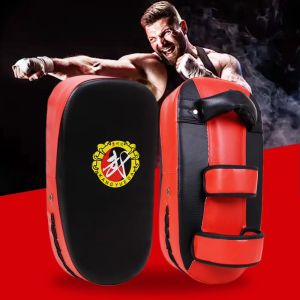 TEWUB PU Leather Hand Foot Kicking Pad Curved Thickened Karate Punching Pad Boxing Tools Wear-resistant Boxing Kick Target Muay Thai