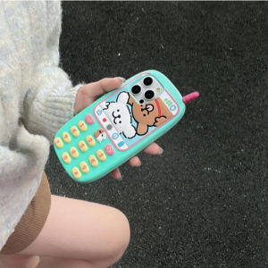 🥰💕COD + FreeShipping🥰💕InStockCute การ์ตูนลูกสุนัขสำหรับ Iphone 16 Pro Max เคสโทรศัพท์ใหม่13 Pro 14 Pro 3D ซิลิโคน15 Promax เคส