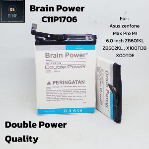 Baterai Asus Zenfone Max Pro M1 ZB601KL ZB602KL & Max Pro M2 ZB631KL C11P1706 Double Power Batrai