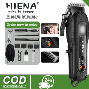 HIENA HYN-222 Electric Hair Trimmer Hair Clipper Strong Power Battery Professional Hair Clipper LED Digital Display [Five-Year Warranty]