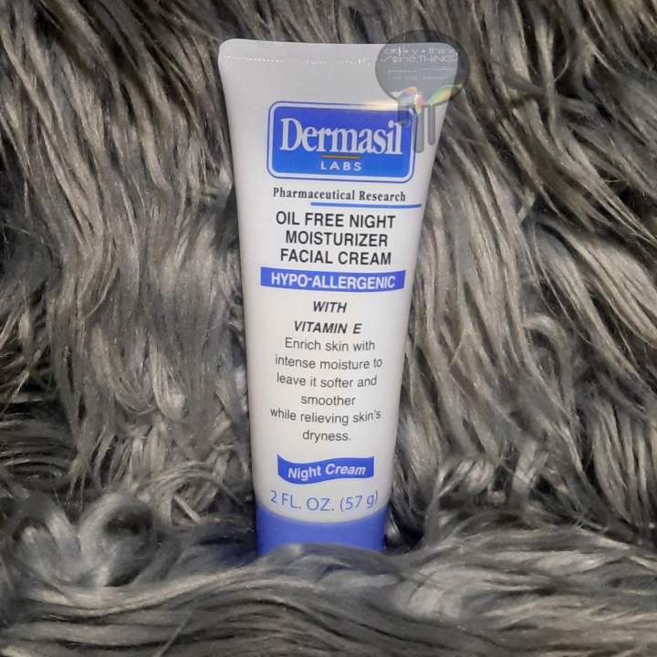 DERMASIL LABSOIL FREE NIGHT MOISTURIZER FACIAL CREAM WITH VITAMIN E