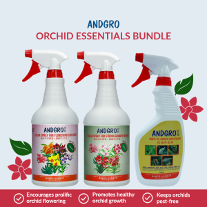 ANDGRO Foliar Spray for Flowering (Orchid) & Foliar Spray for Strong Growth(Orchid) & White Oil Bundle Deal