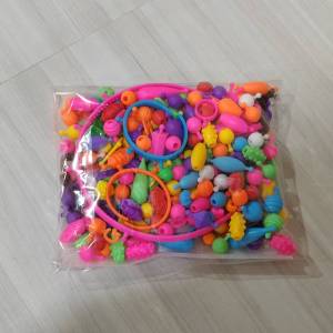 Creative DIY Jewelry Kit for Kids Pop Snap Beads Set for Toddler