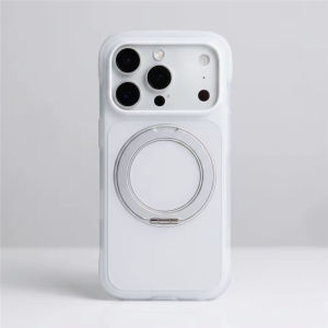 For Magsafe Rotating Holder Airbag Anti-fall Case for iPhone 17promax 18Pro Max 17Pro Matte Hard Shockproof Phone Cover