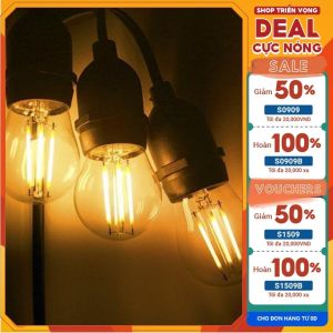 Combo 10 bóng đèn LED G45 4W đèn led edison trang trí decor giá rẻ tiết kiệm điện - 08520037