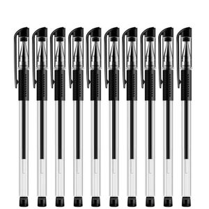 7Pcs/box Retractable Pen 0.5mm Black Ink Ballpen Gel Pen Office Supplies Kids Stationery Gift